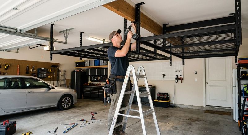 Garage Tool Rack Installation in Winston Salem, NC